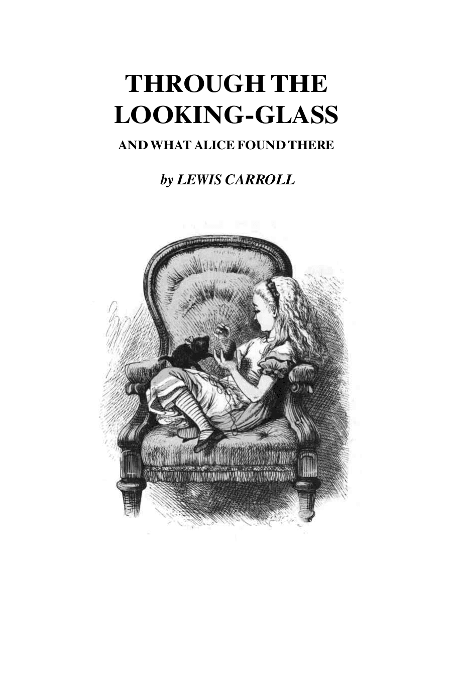 Copertina Through the Looking-Glass and What Alice Found There