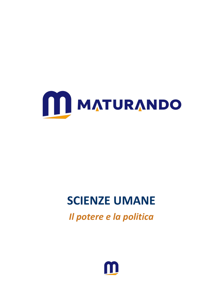 Copertina Il potere e la politica