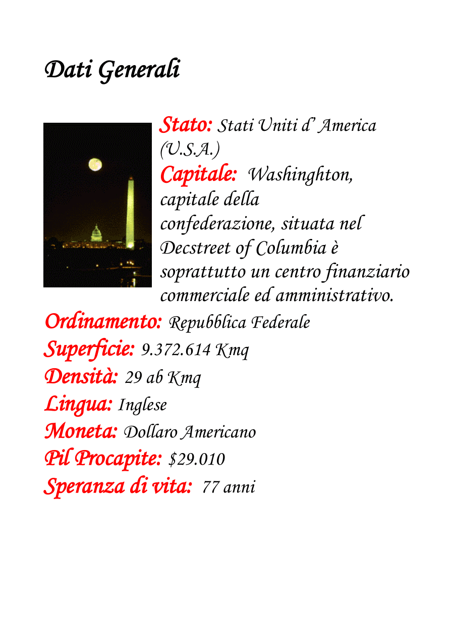 Copertina Geografia degli Stati Uniti d'America