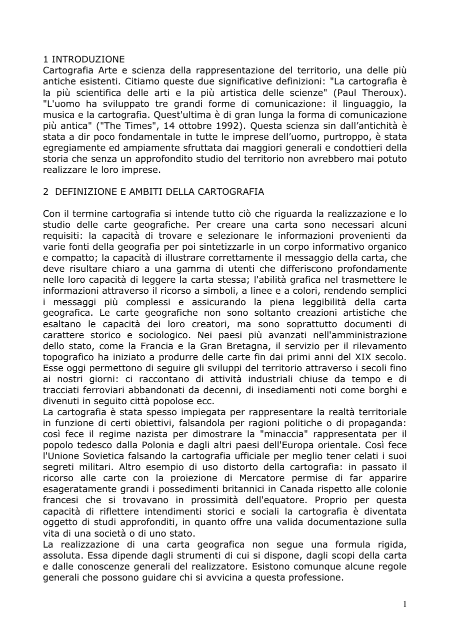Copertina Introduzione alla cartografia e ai suoi ambiti