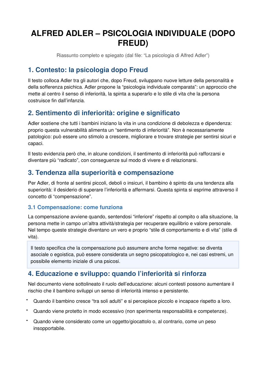 Copertina Psicologia Individuale di Adler