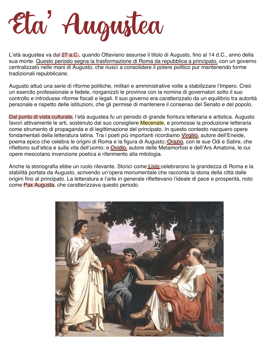 Copertina L'età augustea e Tito Livio