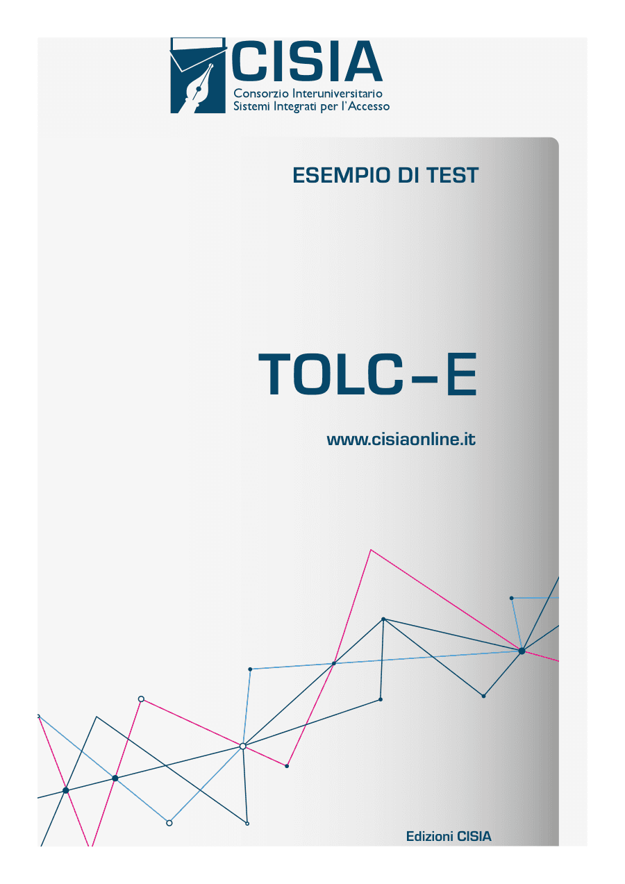 Copertina Esempio di prova TOLC-E