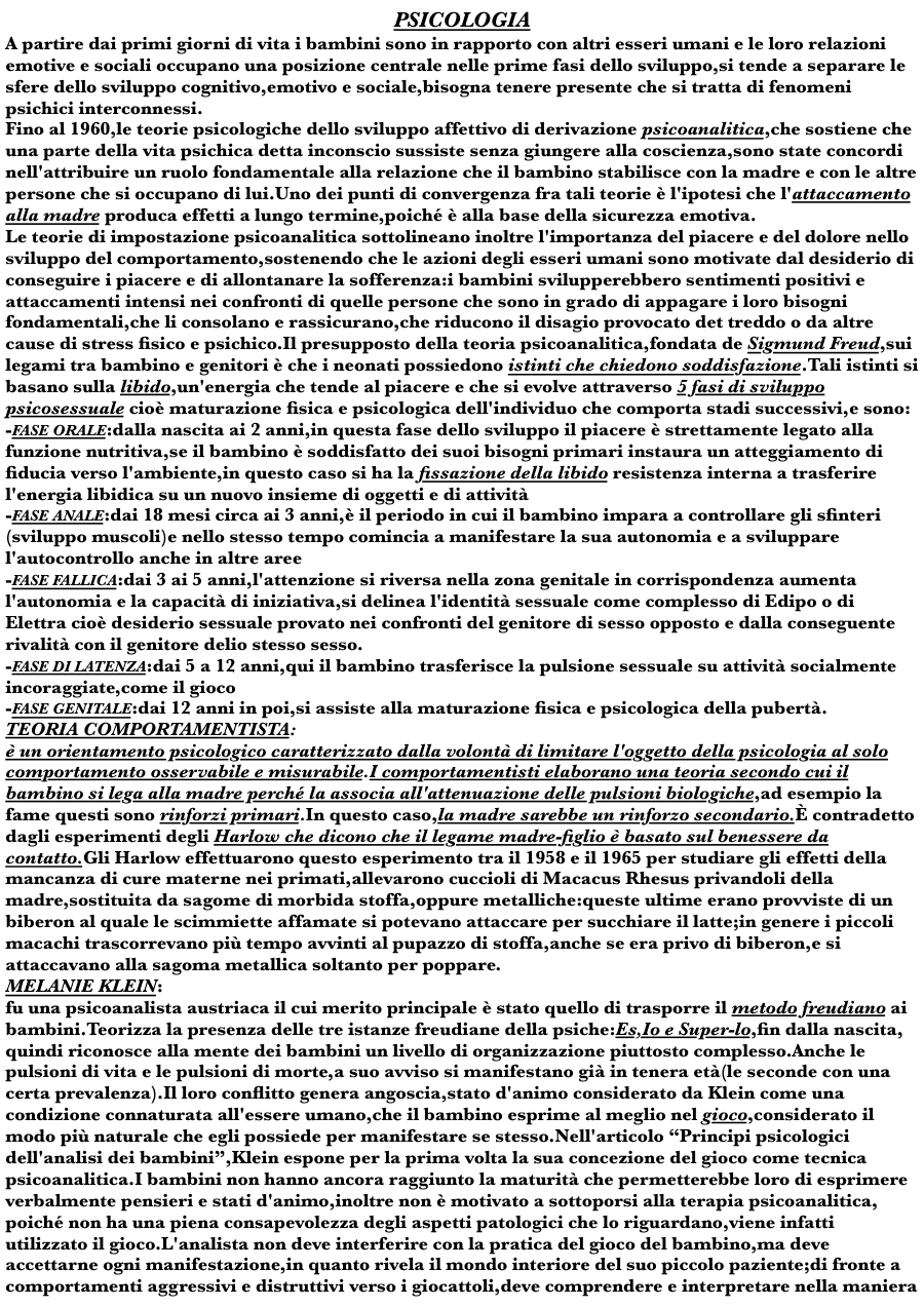 Copertina Teorie dello sviluppo affettivo