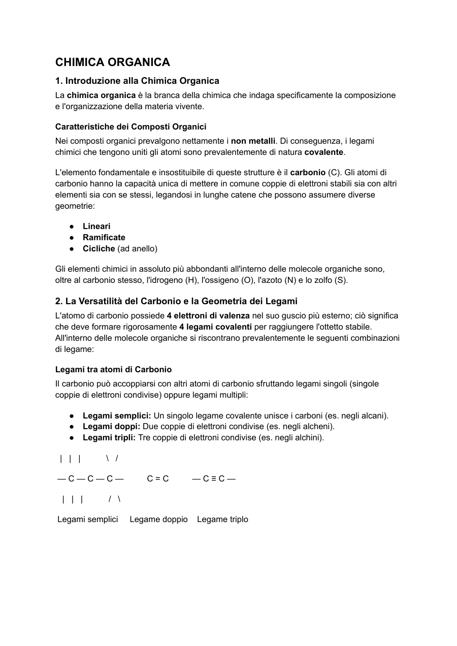 Copertina Chimica Organica: Introduzione e Legami