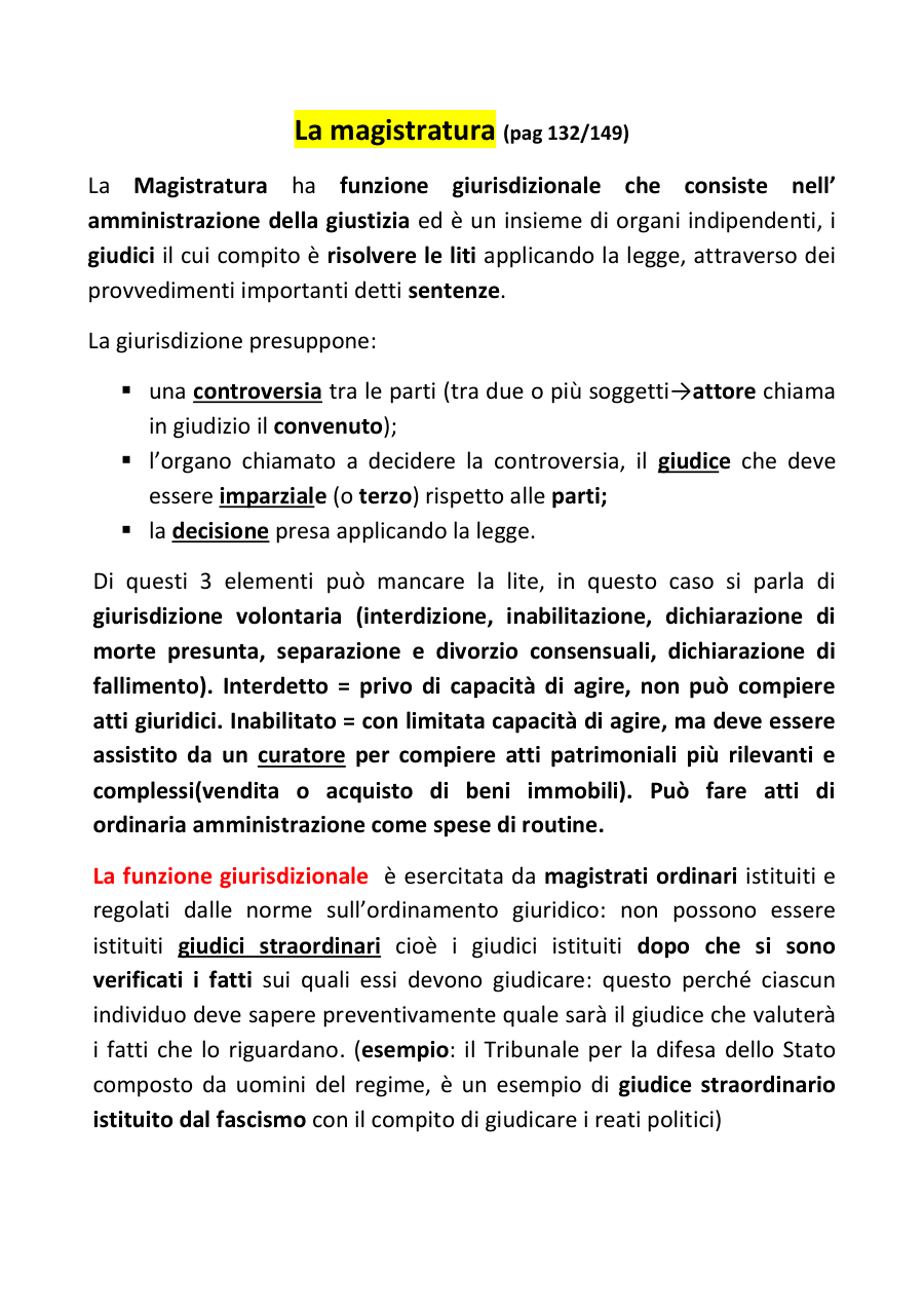 Copertina La magistratura