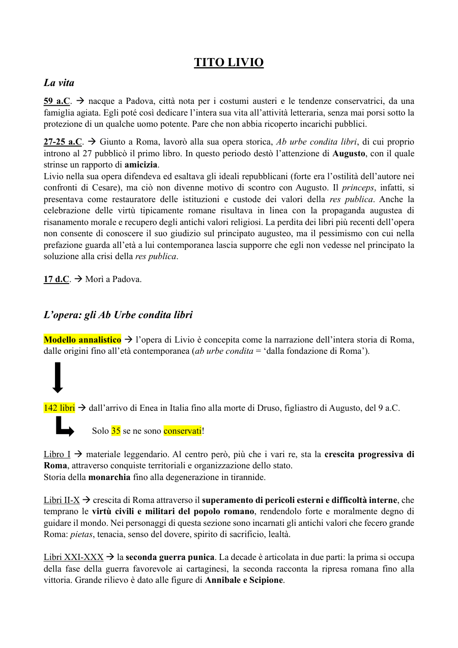 Copertina Tito Livio: vita e Ab Urbe condita