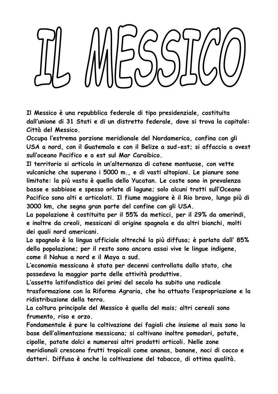Copertina Geografia e economia del Messico