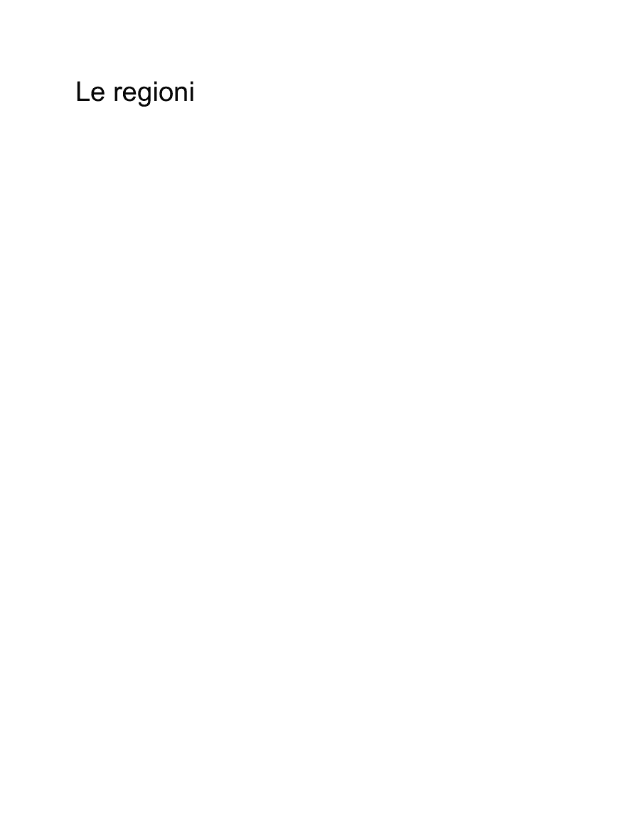 Copertina Le regioni e gli enti territoriali