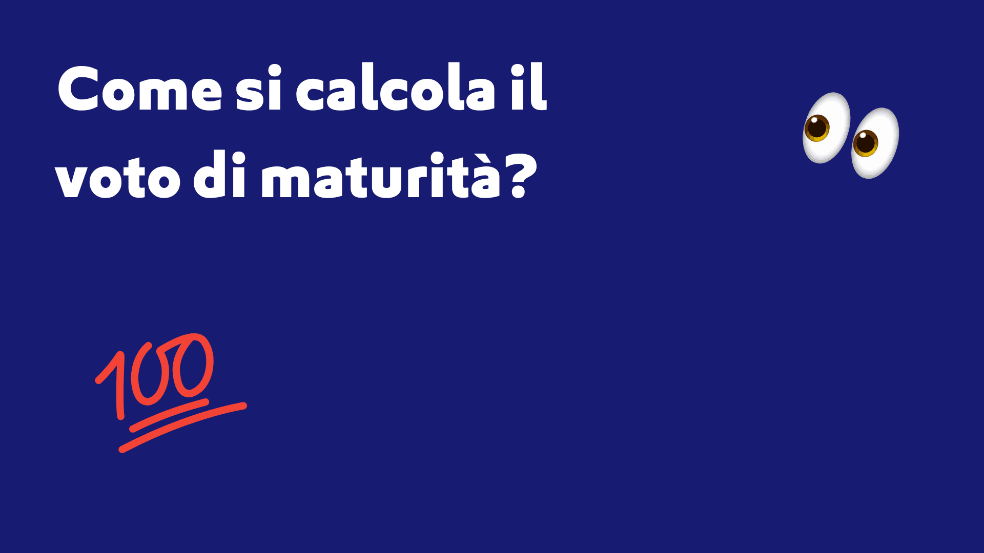 Come si calcola il voto di maturità