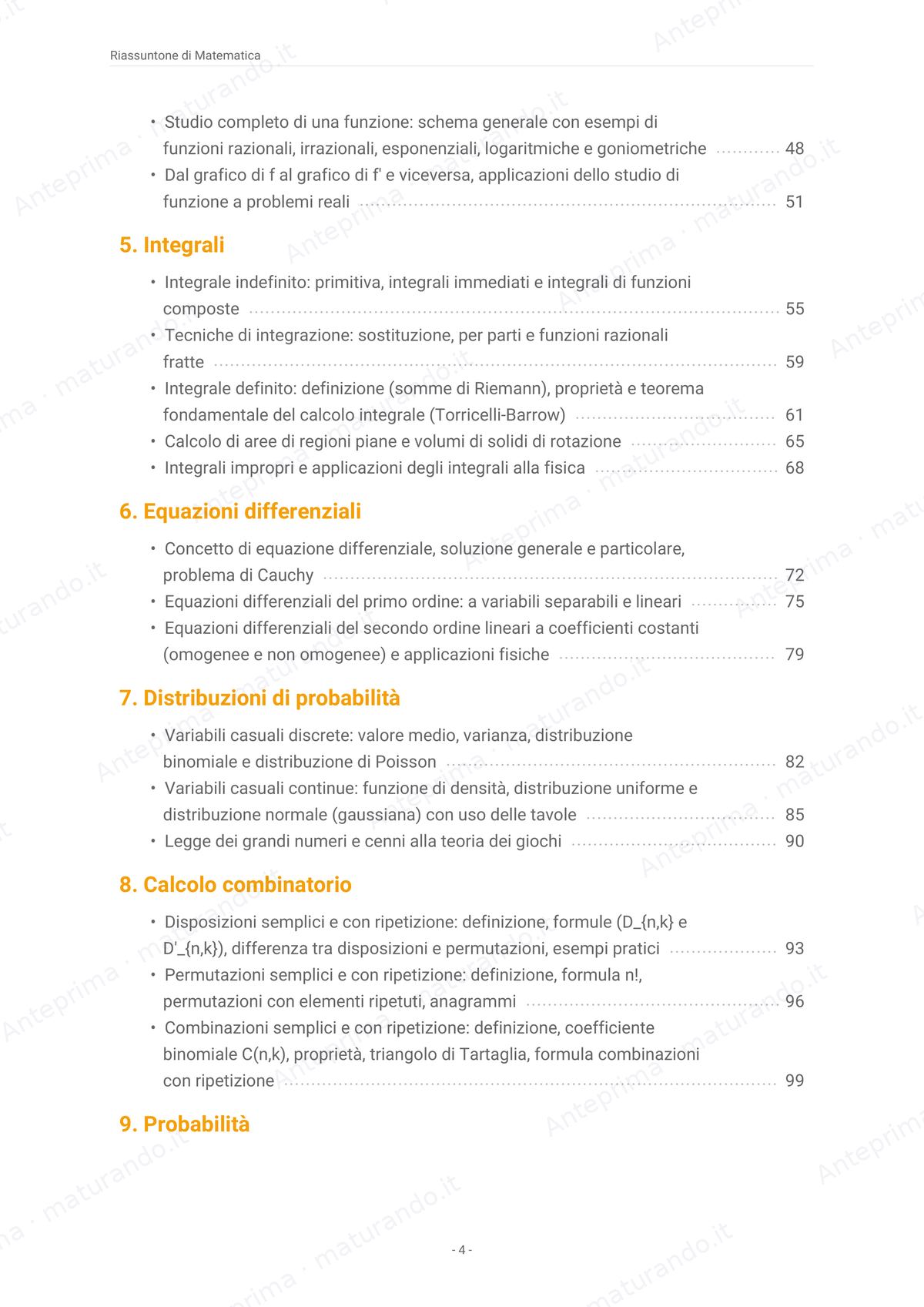 Indice 2/2 del libro