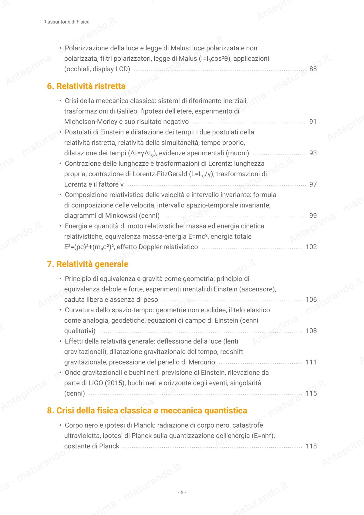 Indice 3/3 del libro