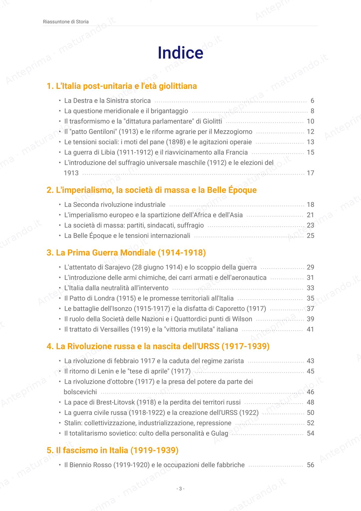 Indice 1/3 del libro